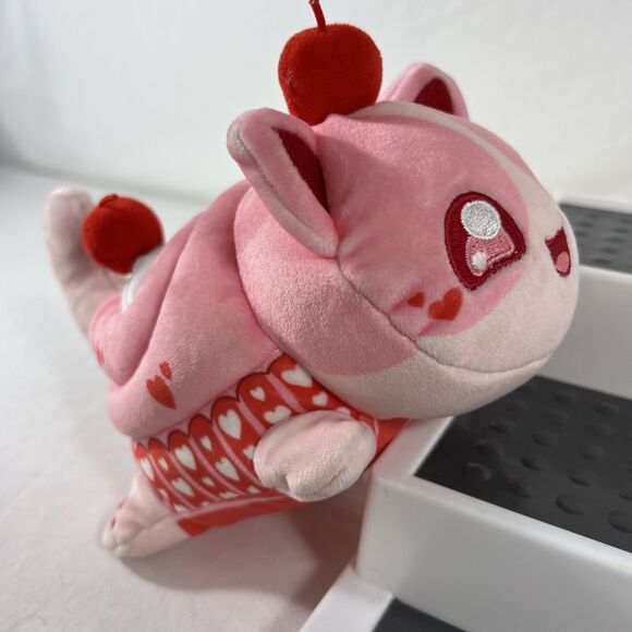 Aphmau MeeMeows Litter 3 Pink Cherry Cupcake Cat 6" Plush Valentines - Picture 3 of 12